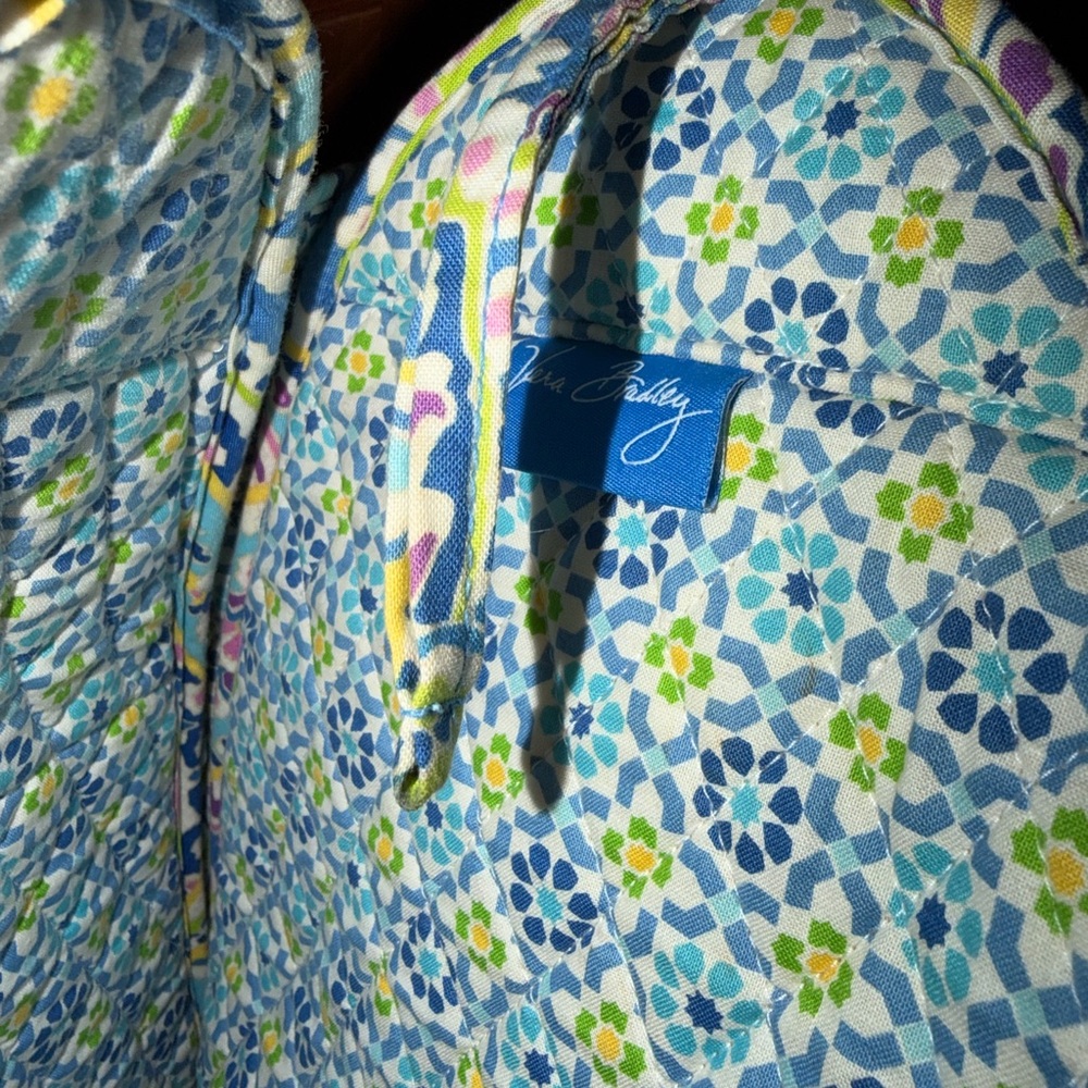 Vera Bradley Blue Paisley Women's Racket Bag - Picture 5 of 6